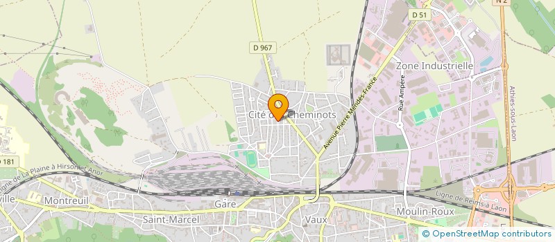 localisation de l'entreprise AXO'COUVERTURE SERVICES à LAON