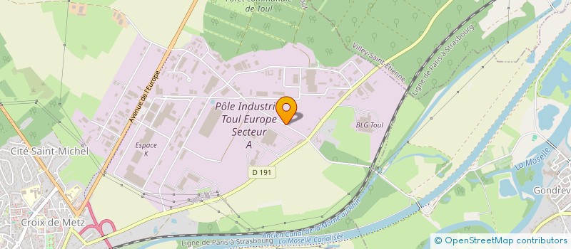 localisation de l'entreprise AXO EXPORT  TOUL