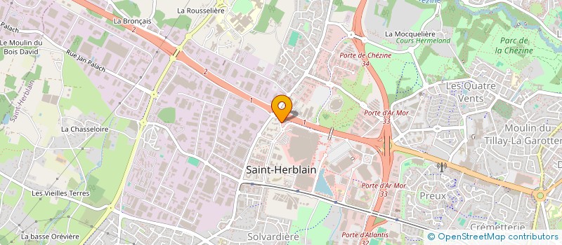 localisation de l'entreprise AXO HABITAT à SAINT-HERBLAIN