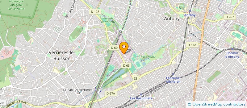 localisation de l'entreprise AXO PROJECT  VERRIERES-LE-BUISSON