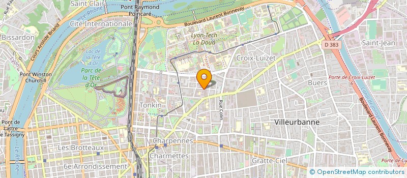 localisation de l'entreprise AXO SCIENCE  VILLEURBANNE