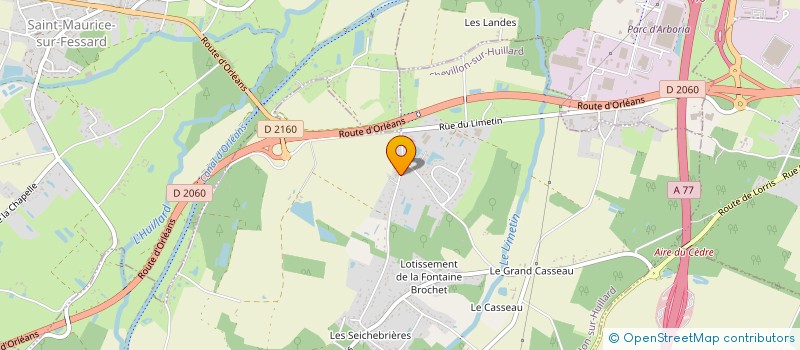 localisation de l'entreprise AXOBDIS à CHEVILLON-SUR-HUILLARD