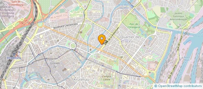 localisation de l'entreprise AXODEV à STRASBOURG