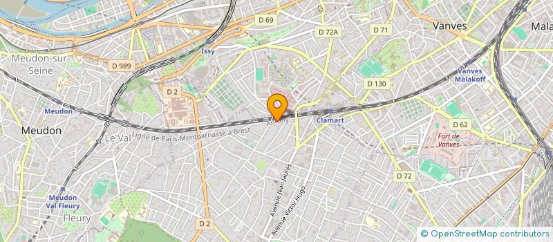 localisation de l'entreprise AXOM à CLAMART