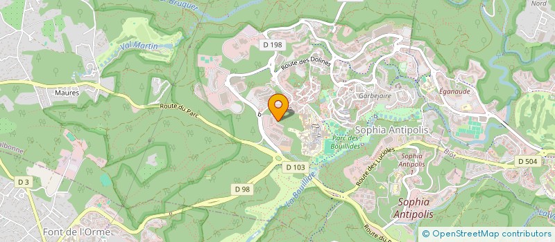 localisation de l'entreprise AXON GENERATIVE à VALBONNE