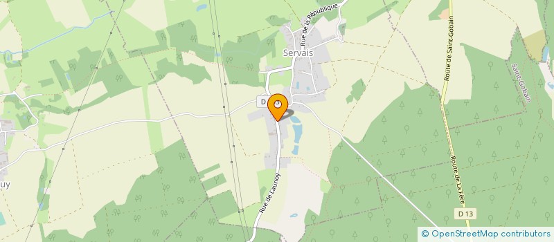 localisation de l'entreprise AXONAISE 3D  SERVAIS