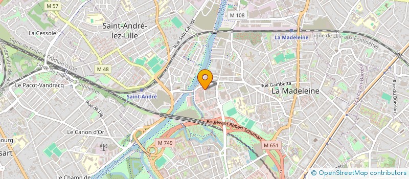 localisation de l'entreprise AXONE à LA MADELEINE