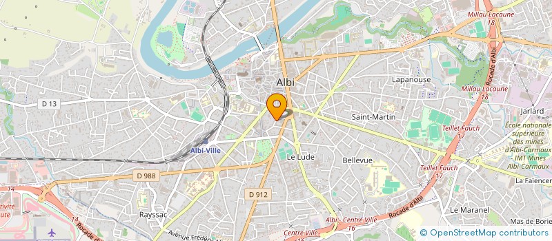 localisation de l'entreprise AXONE à ALBI