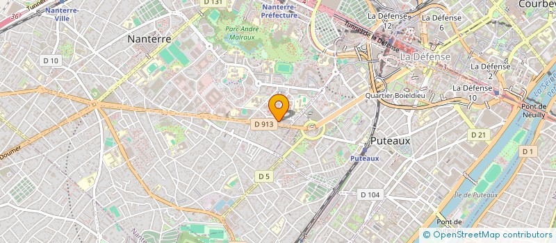 localisation de l'entreprise AXONE à NANTERRE