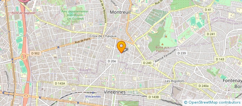 localisation de l'entreprise AXONE à MONTREUIL