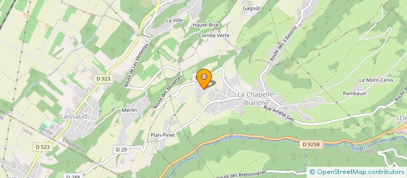 localisation de l'entreprise AXONE  LA CHAPELLE-BLANCHE