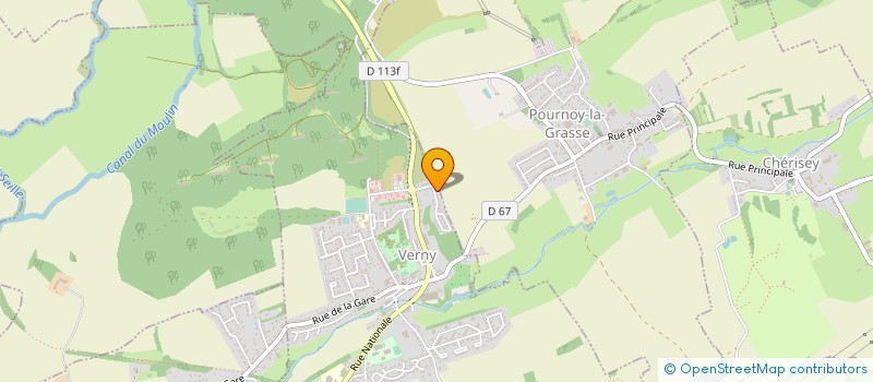 localisation de l'entreprise AXONE  VERNY