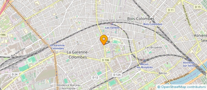 localisation de l'entreprise AXONE à COURBEVOIE