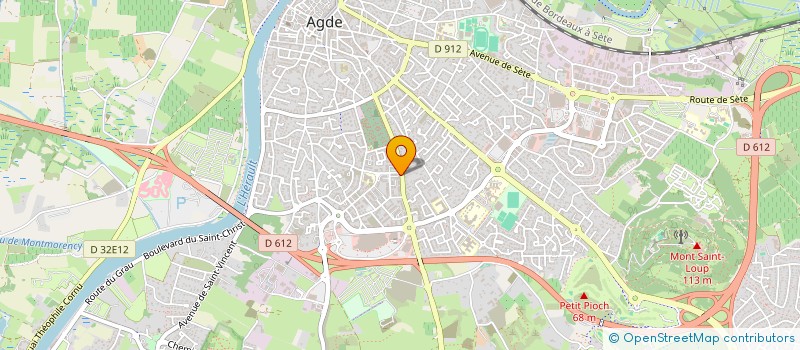 localisation de l'entreprise AXONE MED à PEZENAS