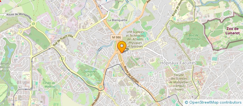 localisation de l'entreprise AXONE SYSTEME à MONTPELLIER