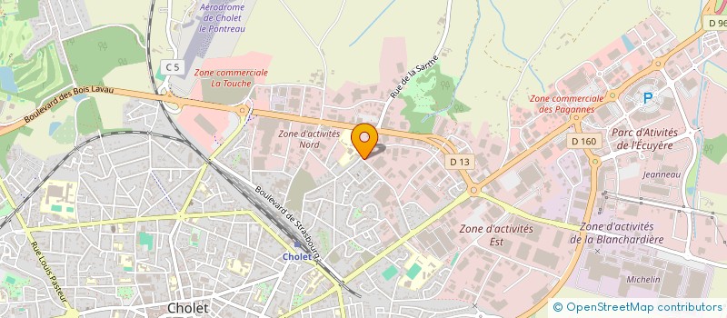 localisation de l'entreprise AXONING à CHOLET