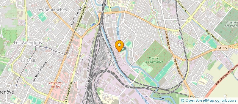 localisation de l'entreprise AXOR à DIJON