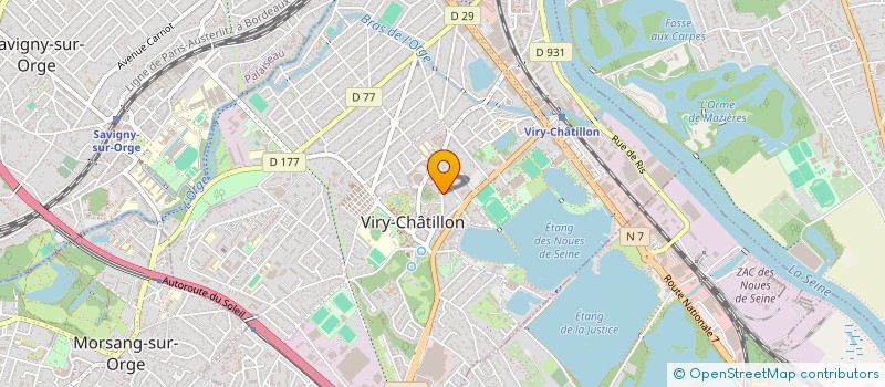 localisation de l'entreprise AXOR à VIRY-CHATILLON