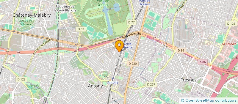 localisation de l'entreprise AXORYA à ANTONY