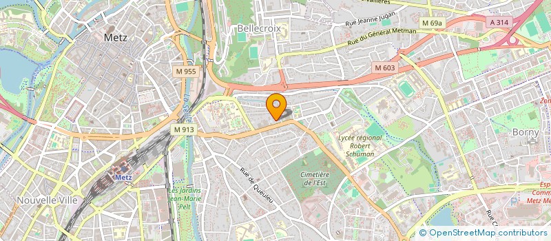 localisation de l'entreprise AXOS  METZ