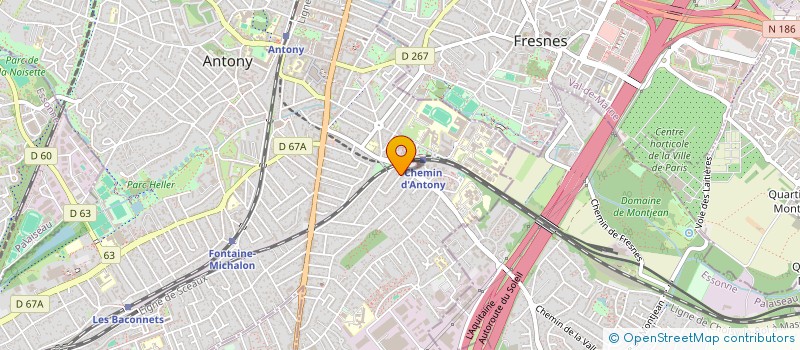 localisation de l'entreprise AXOS à ANTONY