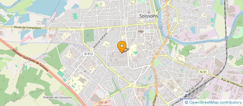 localisation de l'entreprise AXOTEQ à SOISSONS