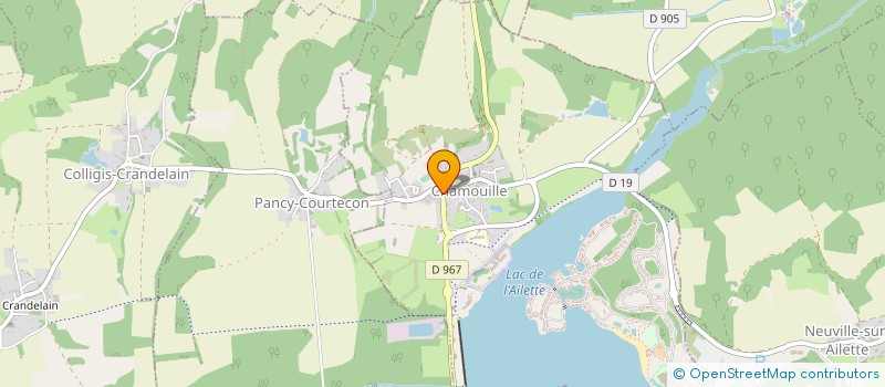 localisation de l'entreprise AXOTHEA à CHAMOUILLE