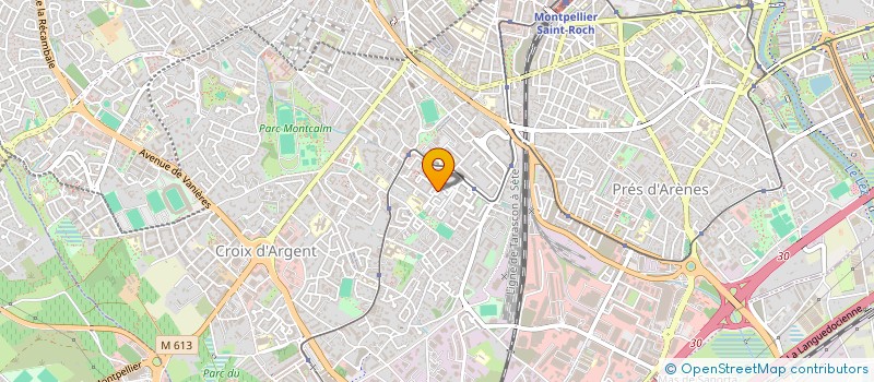 localisation de l'entreprise AXOVA TRANSPORT à MONTPELLIER