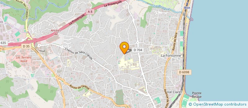 localisation de l'entreprise AXPESE à ANTIBES