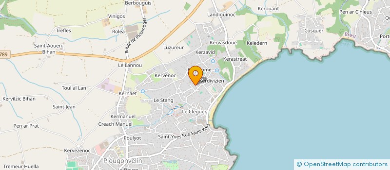 localisation de l'entreprise AXRA  PLOUGONVELIN