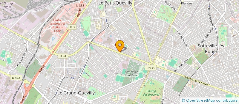 localisation de l'entreprise AXRO  LE PETIT-QUEVILLY