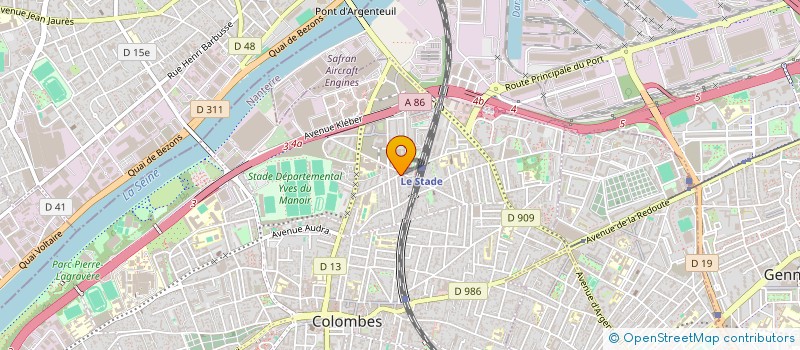 localisation de l'entreprise AXSANA à COLOMBES
