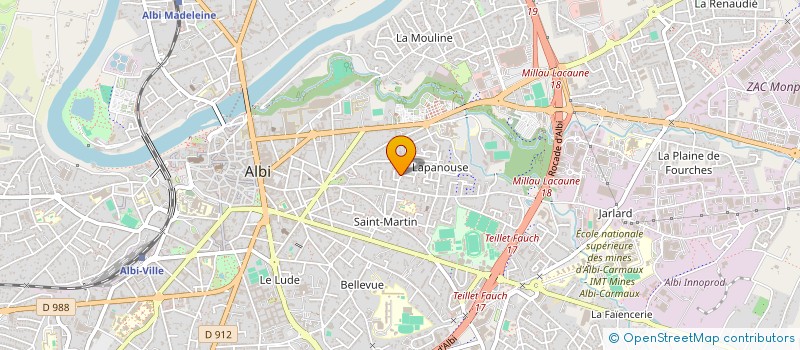 localisation de l'entreprise AXSELLER à ALBI
