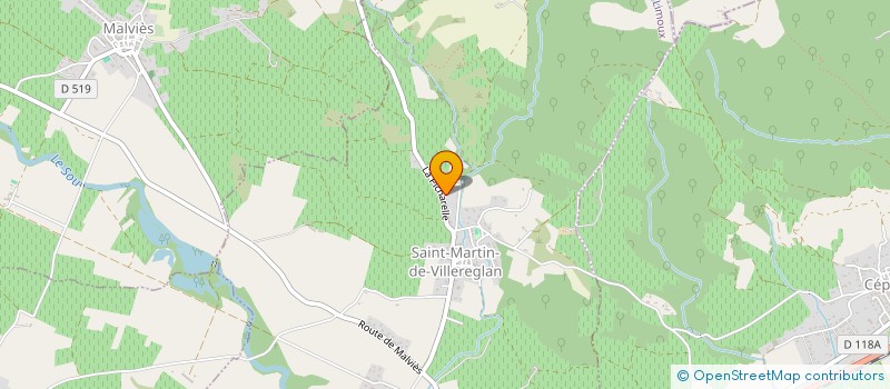 localisation de l'entreprise AXSENIM  SAINT-MARTIN-DE-VILLEREGLAN