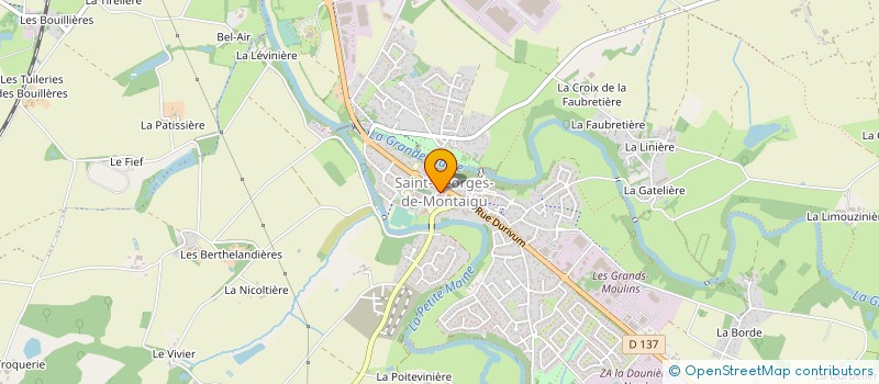 localisation de l'entreprise AXSTG à MONTAIGU-VENDEE