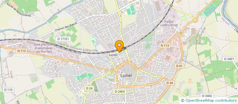 localisation de l'entreprise AXSUD  LUNEL