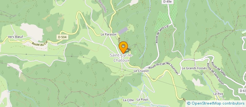 localisation de l'entreprise AXSYL MEDICAL à SAINT-CYR-LE-CHATOUX