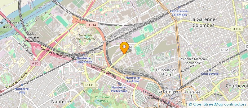 localisation de l'entreprise AXTER à NANTERRE