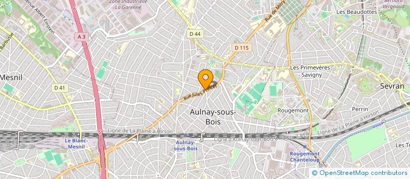 localisation de l'entreprise AXTEX EUROPE à AULNAY-SOUS-BOIS
