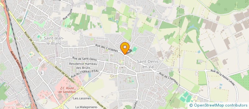 localisation de l'entreprise AXTI à SAINT-DENIS-EN-VAL