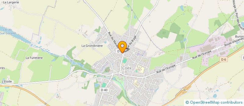 localisation de l'entreprise AXTRA  COEX