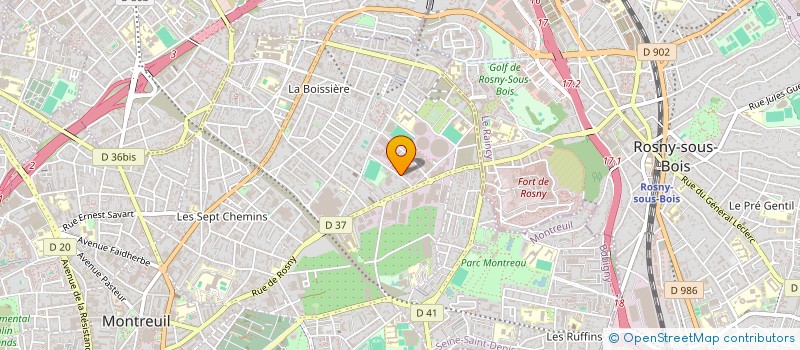 localisation de l'entreprise AXTRON à MONTREUIL
