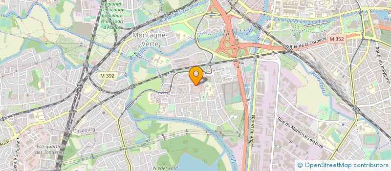 localisation de l'entreprise AXU GROS OEUVRE à STRASBOURG