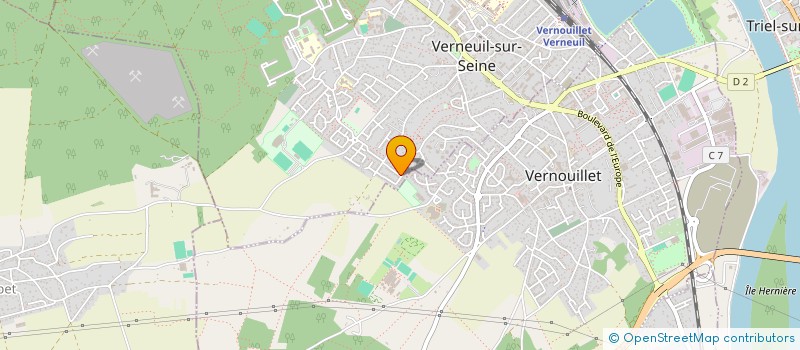 localisation de l'entreprise AXVAL  VERNEUIL-SUR-SEINE