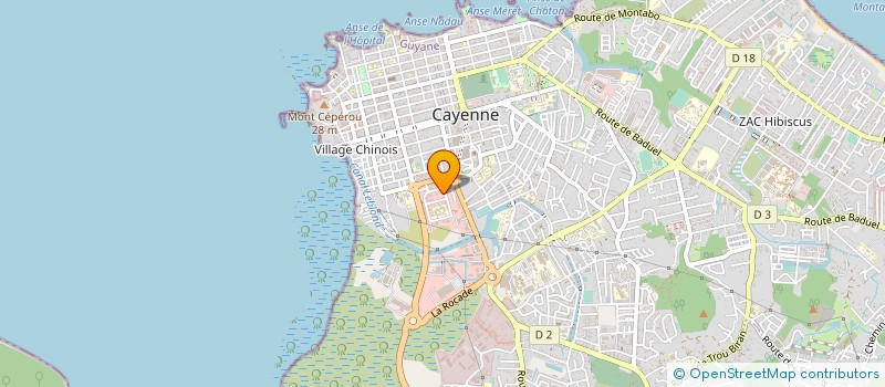 localisation de l'entreprise AXVERT CLOTURES à CAYENNE