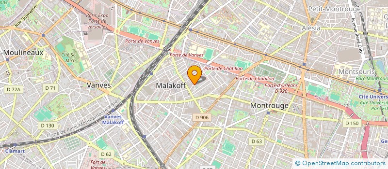 localisation de l'entreprise AXXAM  MALAKOFF