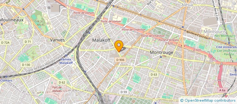 localisation de l'entreprise AXXAM à MALAKOFF