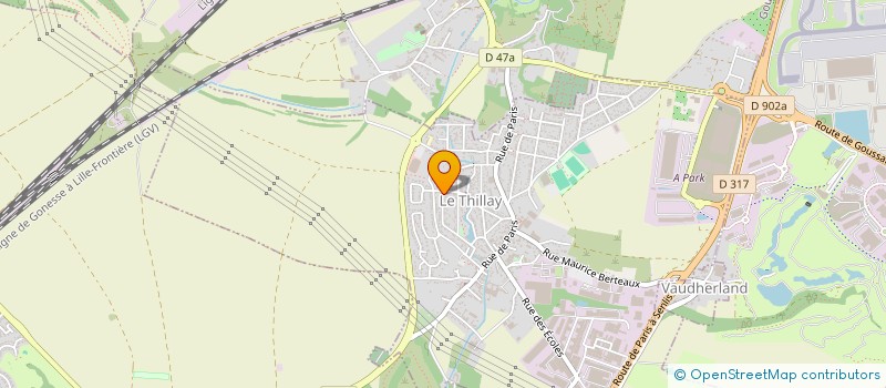 localisation de l'entreprise AXXAM ATH IHYA  LE THILLAY