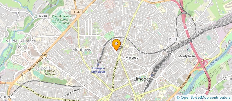 localisation de l'entreprise AXXES INSTIT FORMAT EXPLOIT TECHN INDUST à LIMOGES