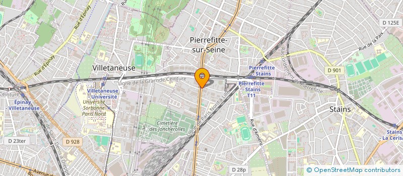 localisation de l'entreprise AXXIL à PIERREFITTE-SUR-SEINE